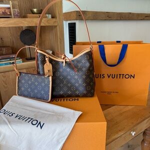 NWT AUTHENTIC LOUIS VUITTON CARRYALL PM SHOULDER BAG